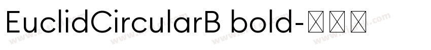 EuclidCircularB bold字体转换